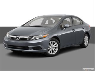 2012 Honda Civic 4-door  EX-L Sedan Front angle medium view photo