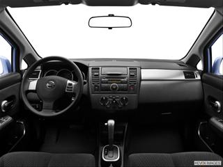 2012 Nissan Versa 4-door S  Hatchback Dashboard, center console, gear shifter view photo