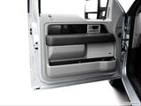  Inside of driver's side open door, window open photo