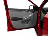  Inside of driver's side open door, window open photo