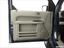 Inside of driver's side open door, window open