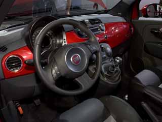 2012 Fiat 500 interior