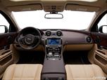 2012 Jaguar XJ Series Dashboard, center console, gear shifter view photo