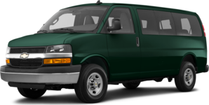 2016 Chevrolet Express 3500 Passenger LT Extended Van 3D
