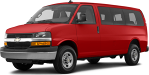 2017 Chevrolet Express 3500 Passenger LS Extended Van 3D