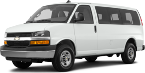 2017 Chevrolet Express 3500 Passenger LT Extended Van 3D