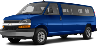 2018 Chevrolet Express 3500 Passenger LS Extended Van 3D