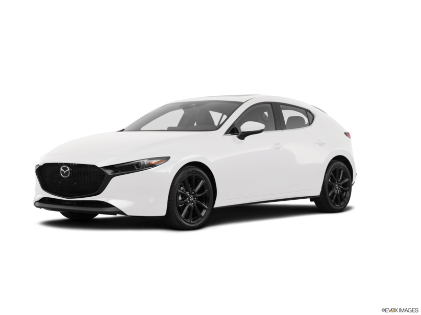 2019 mazda 3 hatchback white