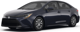 2025 Toyota Corolla Hybrid front-facing, side angle cropped car colored image