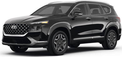 Santa Fe Hybrid Blue Sport Utility 4D image