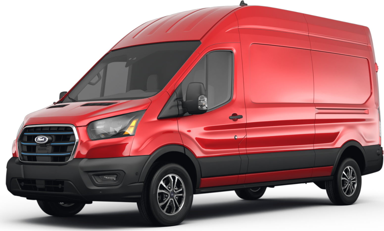 E-Transit 350 Cargo Van High Roof Van 3D image