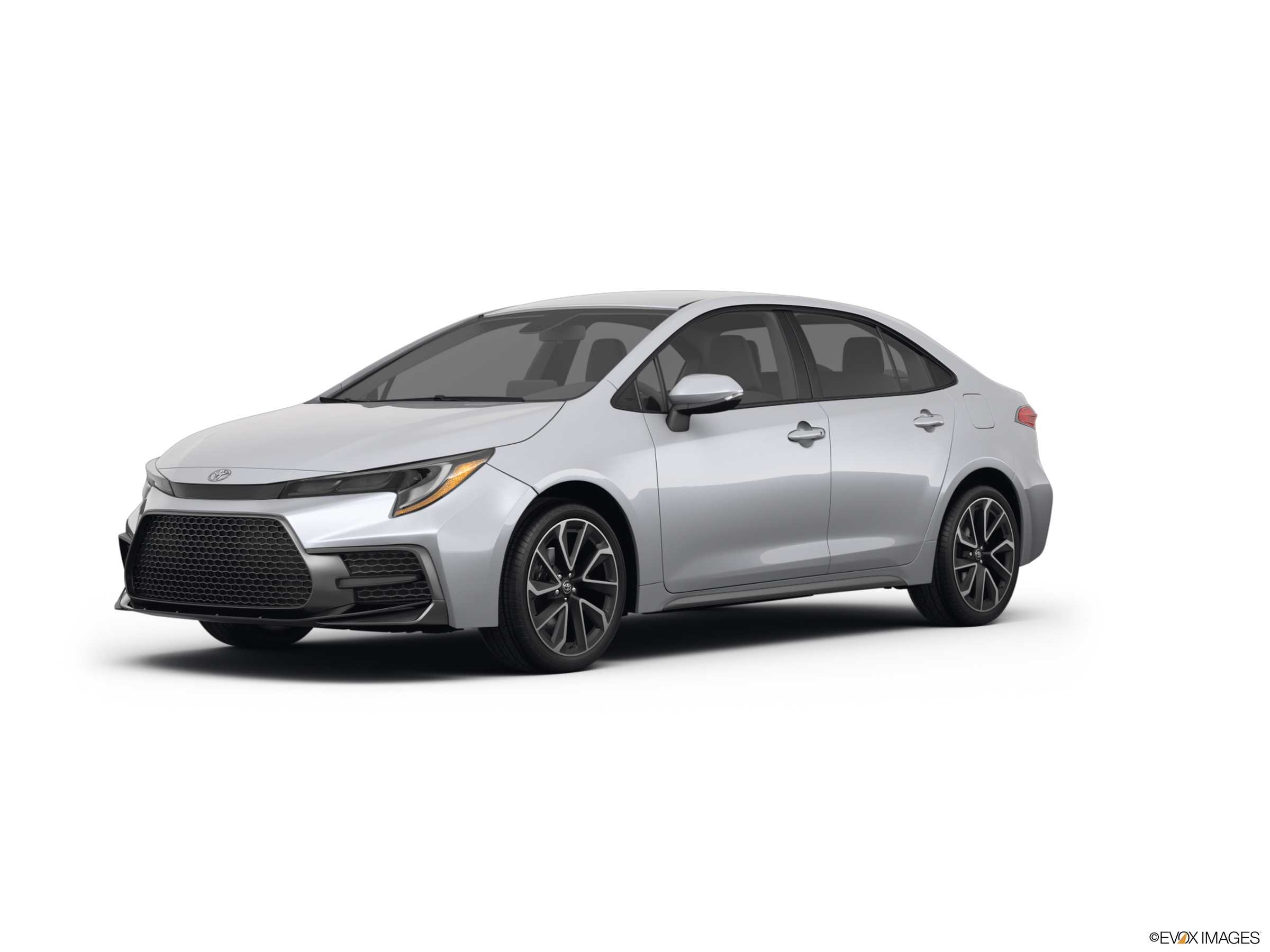 Front Upper Radiator Panel & Bumper Grille For 2020-2022 Toyota Corolla SE - Dark Gray