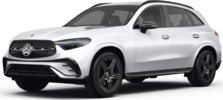 2025 Mercedes-Benz GLC front-facing, side angle cropped car colored image