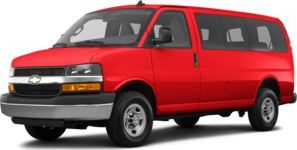 2022 Chevrolet Express 3500 Passenger LT Extended Van 3D