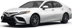 2024 Toyota Camry Hybrid front-facing, side angle cropped car colored image
