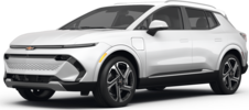 2025 Chevrolet Equinox EV front-facing, side angle cropped car colored image