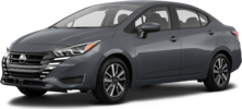 2025 Nissan Versa front-facing, side angle cropped car colored image