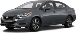 2025 Nissan Versa front-facing, side angle cropped car colored image