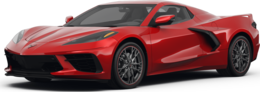 2025 Chevrolet Corvette front-facing, side angle cropped car colored image