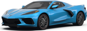 2025 Chevrolet Corvette front-facing, side angle cropped car colored image