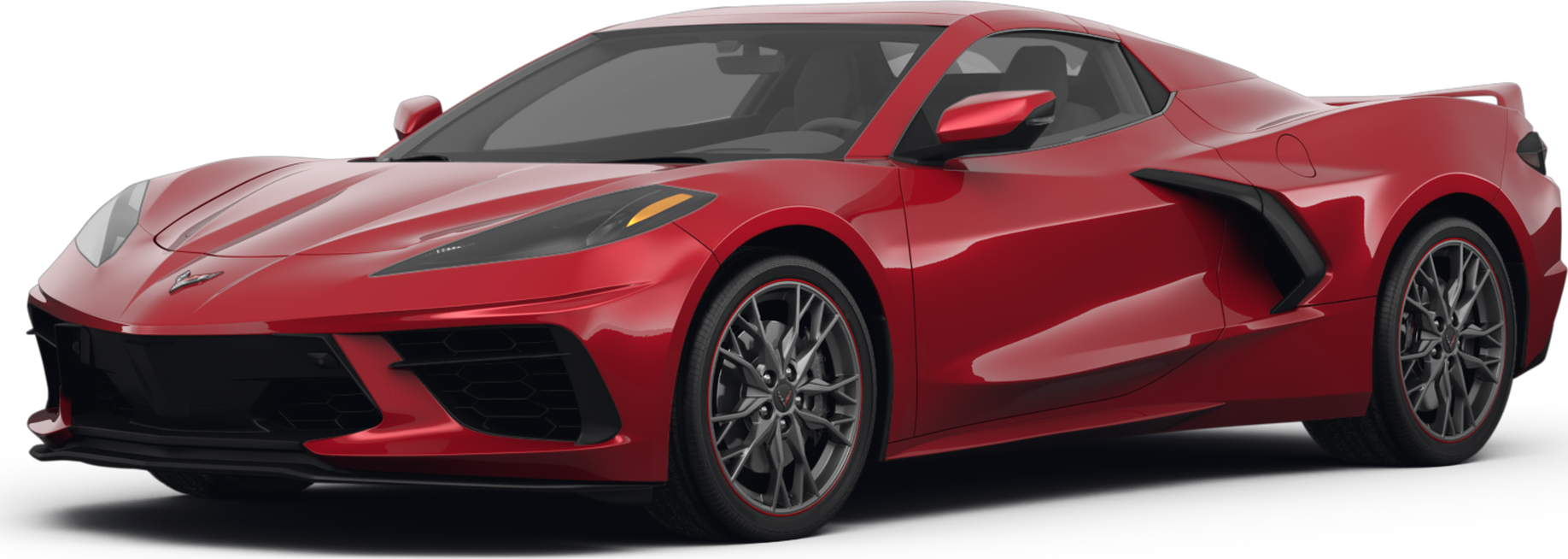 2025 Chevrolet Corvette front-facing, side angle cropped car colored image