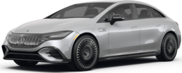 2025 Mercedes-Benz Mercedes-AMG EQE front-facing, side angle cropped car colored image