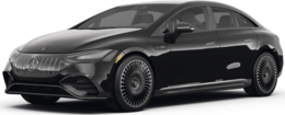 2025 Mercedes-Benz Mercedes-AMG EQE front-facing, side angle cropped car colored image