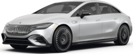2025 Mercedes-Benz Mercedes-AMG EQE front-facing, side angle cropped car colored image