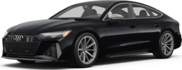 2025 Audi RS 7 front-facing, side angle cropped car colored image