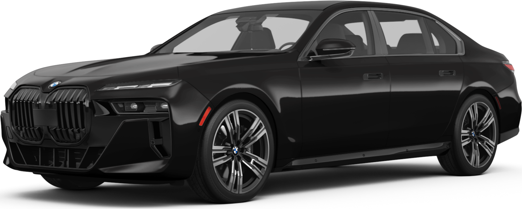 2025 BMW 7 Series front-facing, side angle cropped car colored image