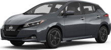 2025 Nissan LEAF front-facing, side angle cropped car colored image