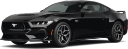 2025 Ford Mustang front-facing, side angle cropped car colored image