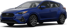 2025 Subaru Impreza front-facing, side angle cropped car colored image