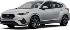 2025 Subaru Impreza front-facing, side angle cropped car colored image