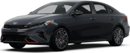 2024 Kia Forte front-facing, side angle cropped car colored image