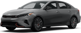 2024 Kia Forte front-facing, side angle cropped car colored image