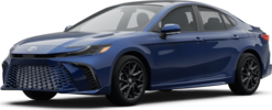 2025 Toyota Camry front-facing, side angle cropped car colored image