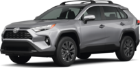 2025 Toyota RAV4 front-facing, side angle cropped car colored image
