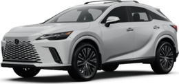 2026 Lexus RX front-facing, side angle cropped car colored image