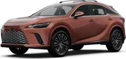 2026 Lexus RX front-facing, side angle cropped car colored image