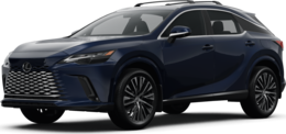 2026 Lexus RX front-facing, side angle cropped car colored image