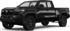 2025 Toyota Tacoma front-facing, side angle cropped car colored image