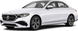 2025 Mercedes-Benz E-Class front-facing, side angle cropped car colored image