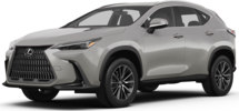 2026 Lexus NX front-facing, side angle cropped car colored image