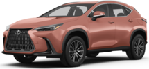 2026 Lexus NX front-facing, side angle cropped car colored image