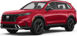 2026 Honda CR-V Hybrid front-facing, side angle cropped car colored image