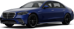 2025 Mercedes-Benz S-Class front-facing, side angle cropped car colored image