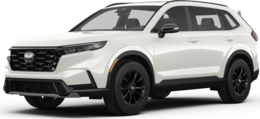 2025 Honda CR-V Hybrid front-facing, side angle cropped car colored image