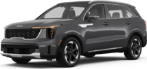 2025 Kia Sorento Hybrid front-facing, side angle cropped car colored image