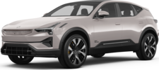 2025 Polestar 3 front-facing, side angle cropped car colored image